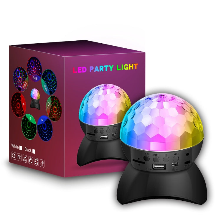 BowLift | Home LED Magic Ball Lights Bounce Ambient Lamps Room Sound Lights Balls, Color: Charging Model Black (RGB Colored 5W)