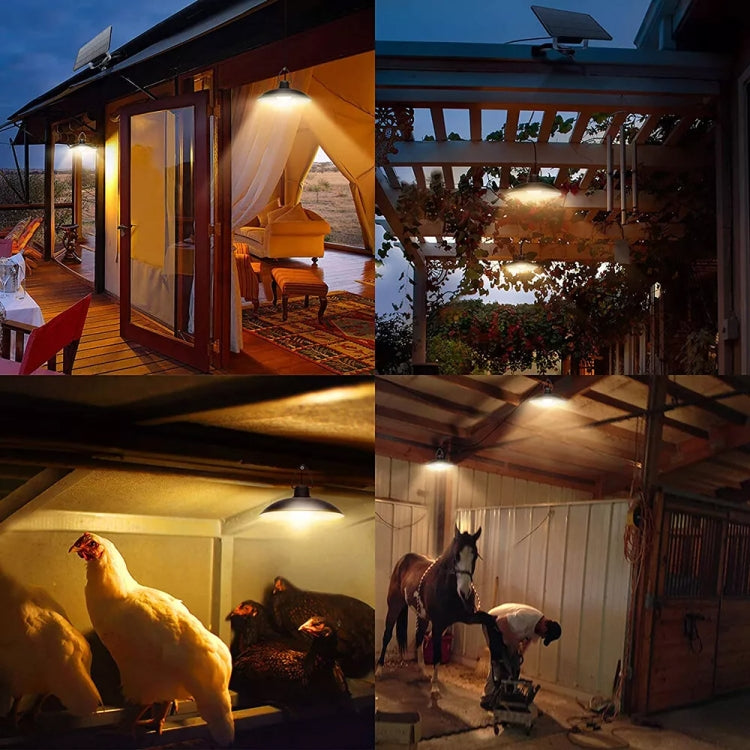 BowLift | IP65 Waterproof Outdoor Solar LED Light Bulb Chandelier Indoor Lights, Specification: Simple White Light with Remote Control