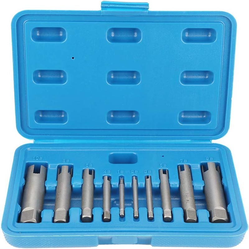 BowLift | 10 pcs Tap Extractors  Bolt Extractor Set for industrial screw and bolt removal as well as home repair work