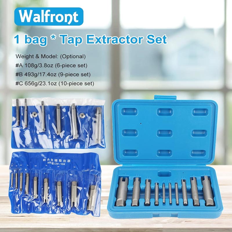 BowLift | 10 pcs Tap Extractors  Bolt Extractor Set for industrial screw and bolt removal as well as home repair work