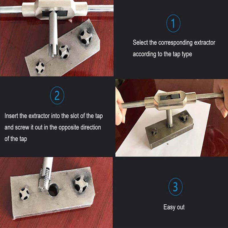 BowLift | 10 pcs Tap Extractors  Bolt Extractor Set for industrial screw and bolt removal as well as home repair work