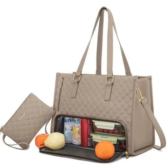 BowLift | in-1 - Elegant shopping bag with integrated insulated compartment & large storage space