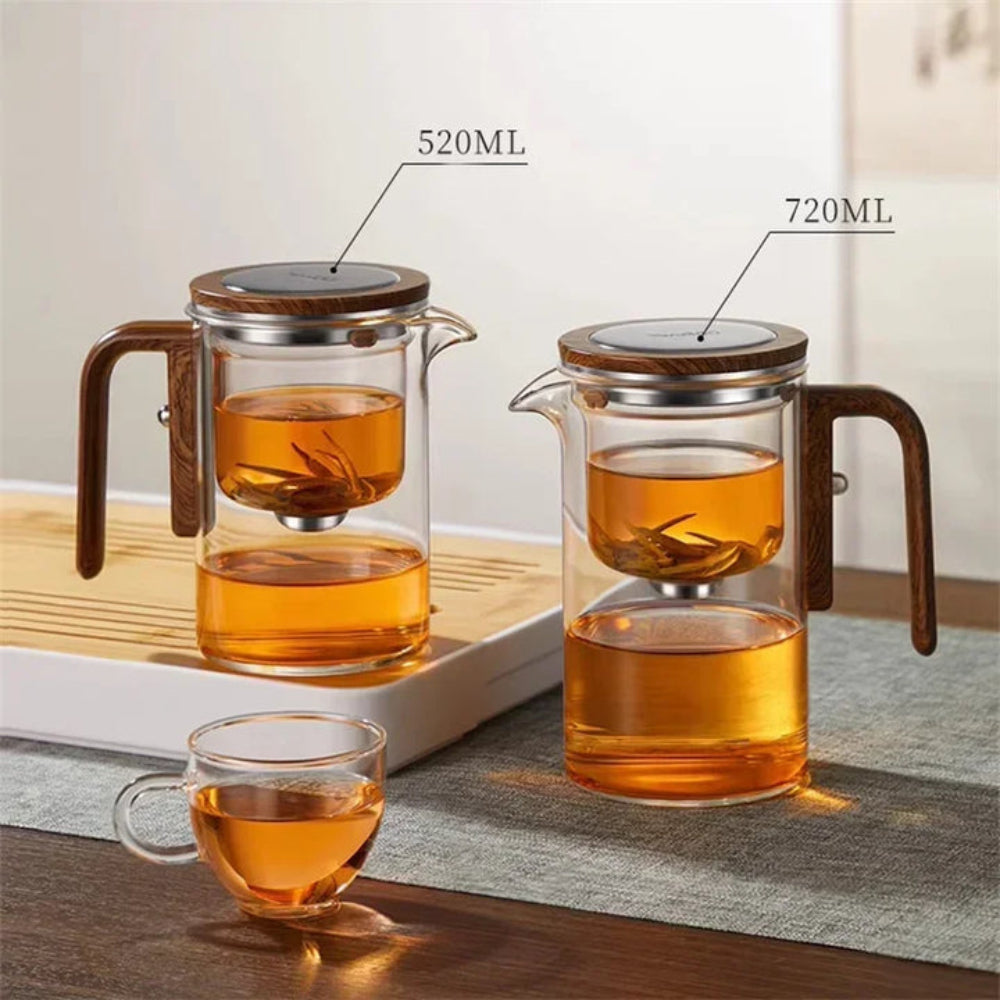 BowLift | Clarity Glass Teapot with Built-in Infuser – Heat-Resistant Tea Brewer for Loose Leaf Teas