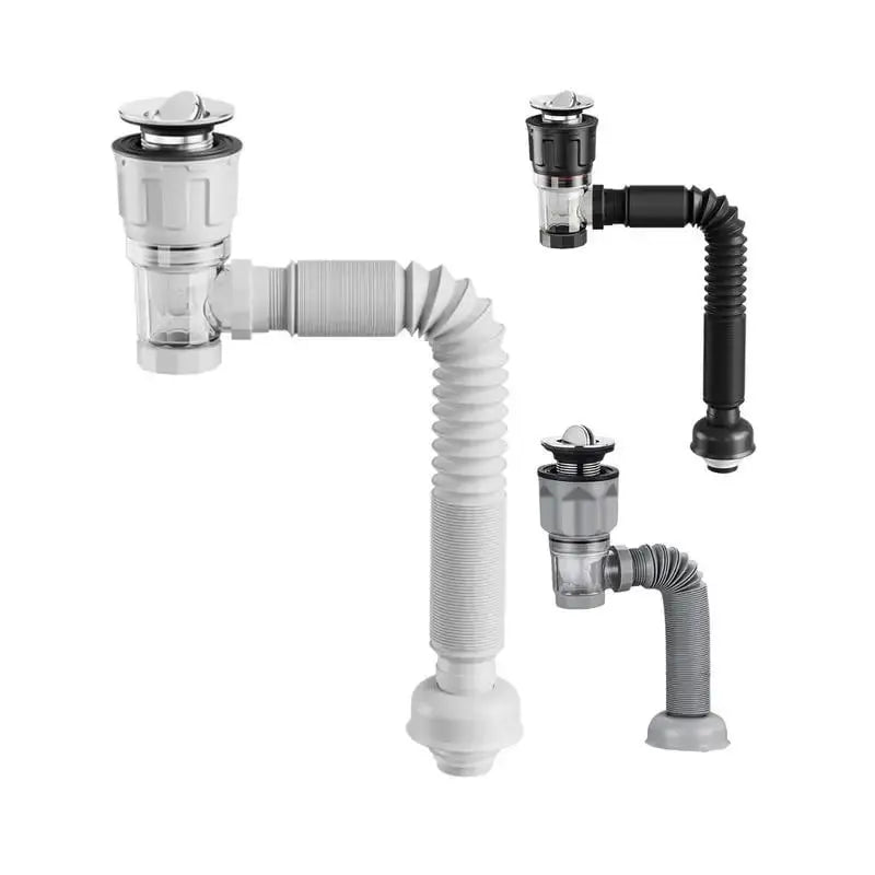 BowLift | Telescoping Multi-Purpose Drain Hose Set – Odor Prevention & Easy Installation