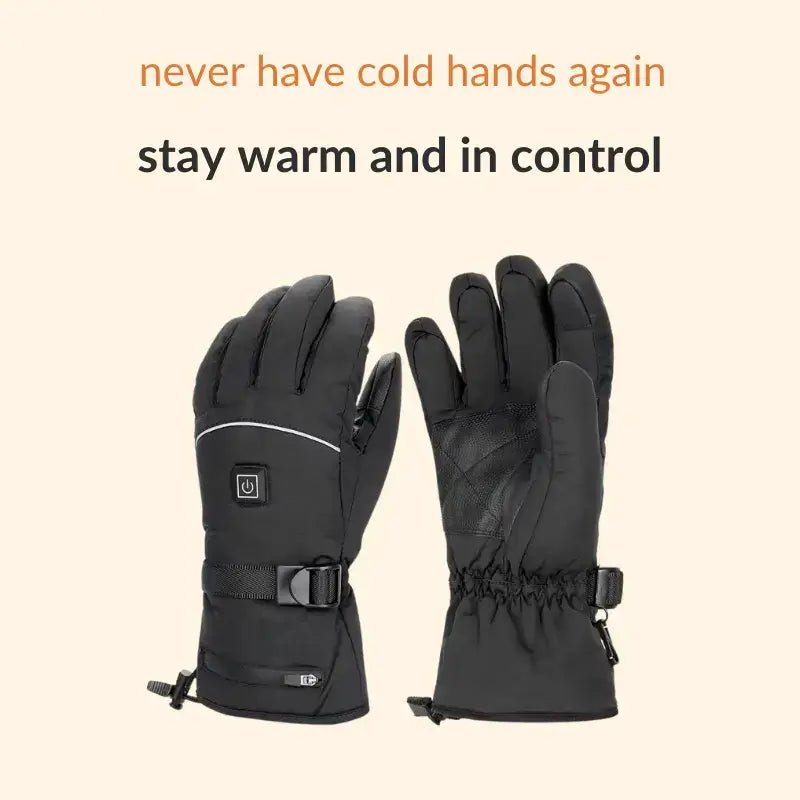 BowLift | Heated Gloves | Water-Repellent, Touchscreen-Compatible & Ideal for Outdoor Winter Activities