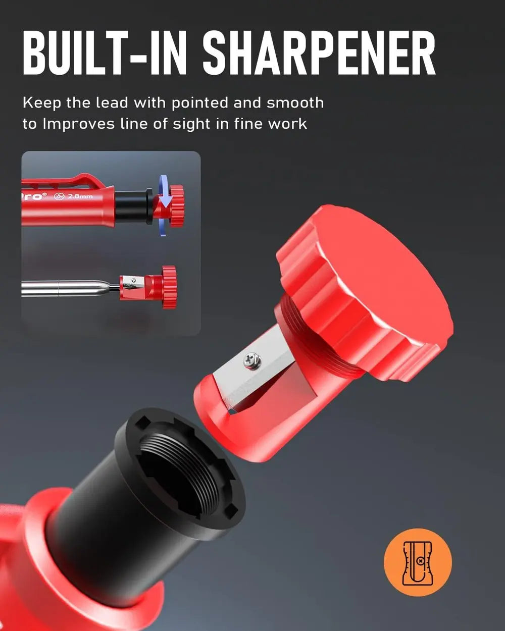 BowLift | Borehole carpenter pencil with refill set