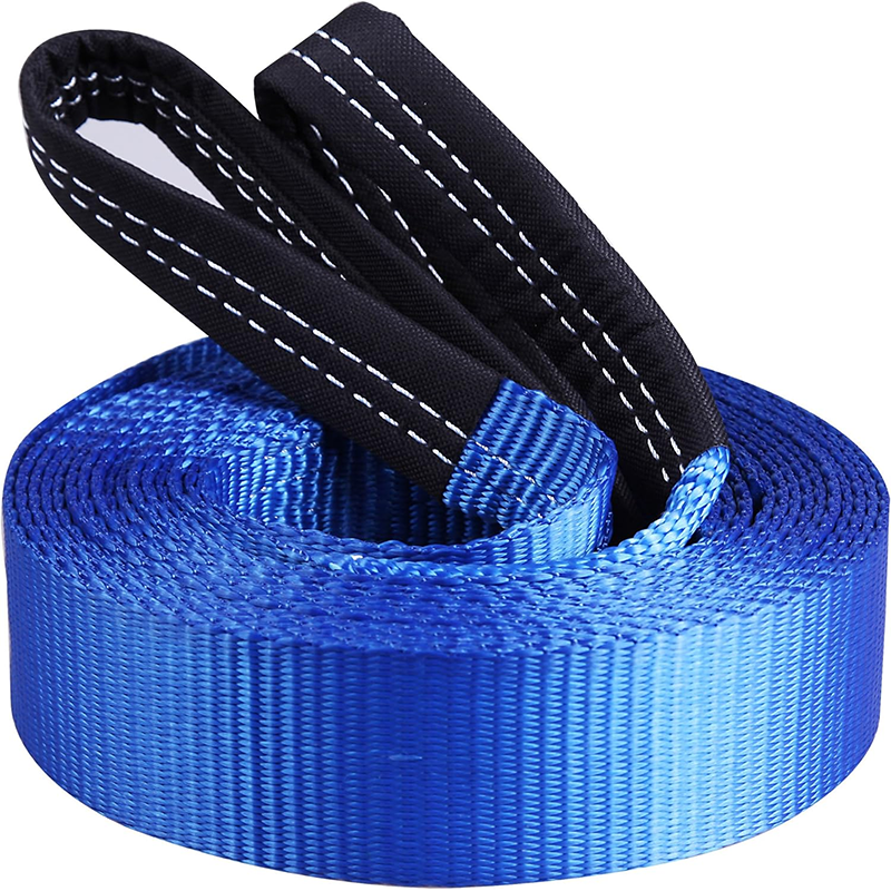 BowLift | Tow Strap 2" x 20' Tow Belt Heavy Duty 10,000Lbs Tow Strap Off Road Towing Rope with Reinforced Loops for Recovery Vehicles
