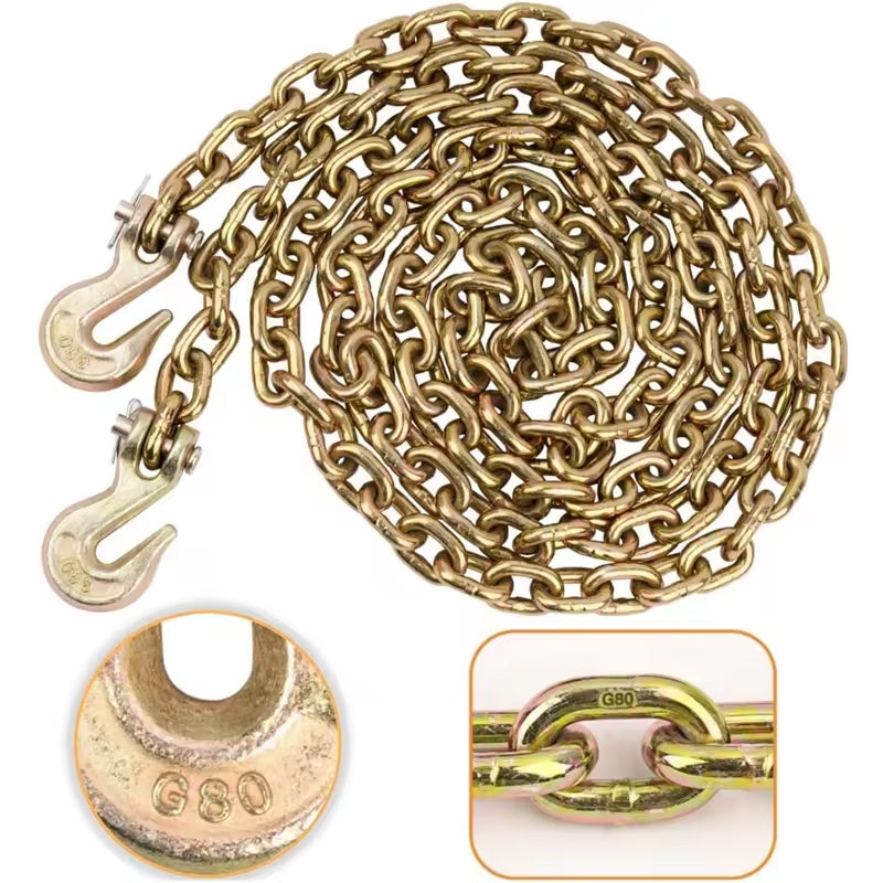 BowLift | Wholesale Price 1/4" G80 Galvanized Gimbal Drag Industrial Cable Truck Tow Chain