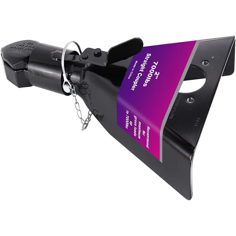 BowLift | 2 inch A-Frame Trailer Coupler with Trigger Latch SAE Class IV 7000 lb for Towing RV Boat Camper