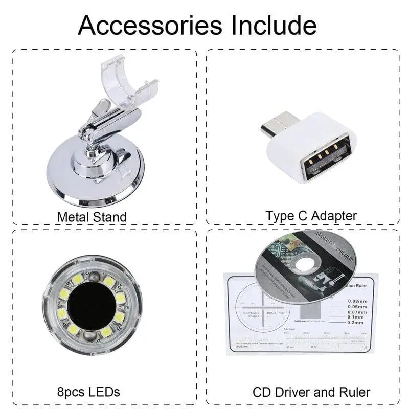 BowLift | Portable digital camera microscope with 1600x zoom