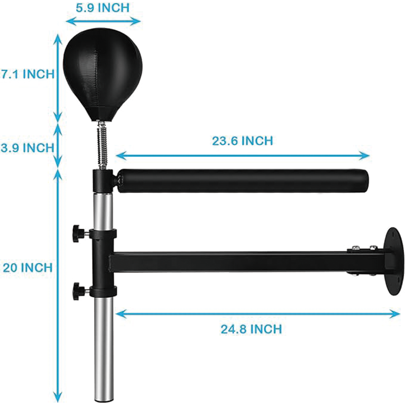 BowLift | Wall Mount Boxing Spinning Bar, Spinning Bar with Punching Ball, Adjustable Boxing Speed Trainer,Training Equipment with Punching Bag for Boxing Training, Kickboxing, MMA, Fitness