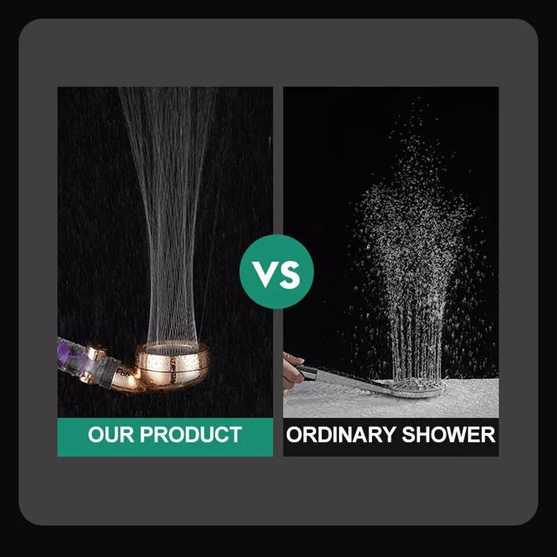 BowLift | 3 Mode Adjustable High Pressure Water Saving Showerhead