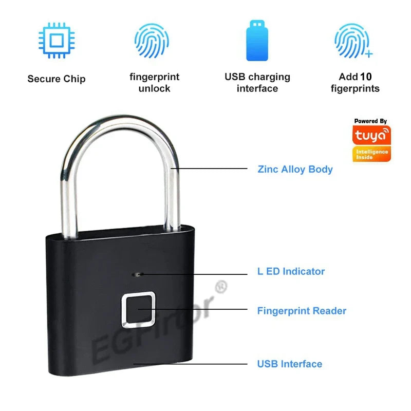 BowLift | Fingerprint Lock, which eliminates the need for keys - Finger is the only key