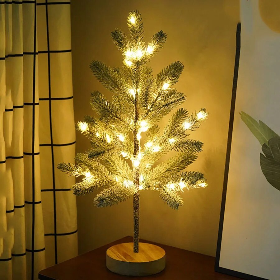 BowLift | LumiPine – LED Christmas tree table lamp with warm white light