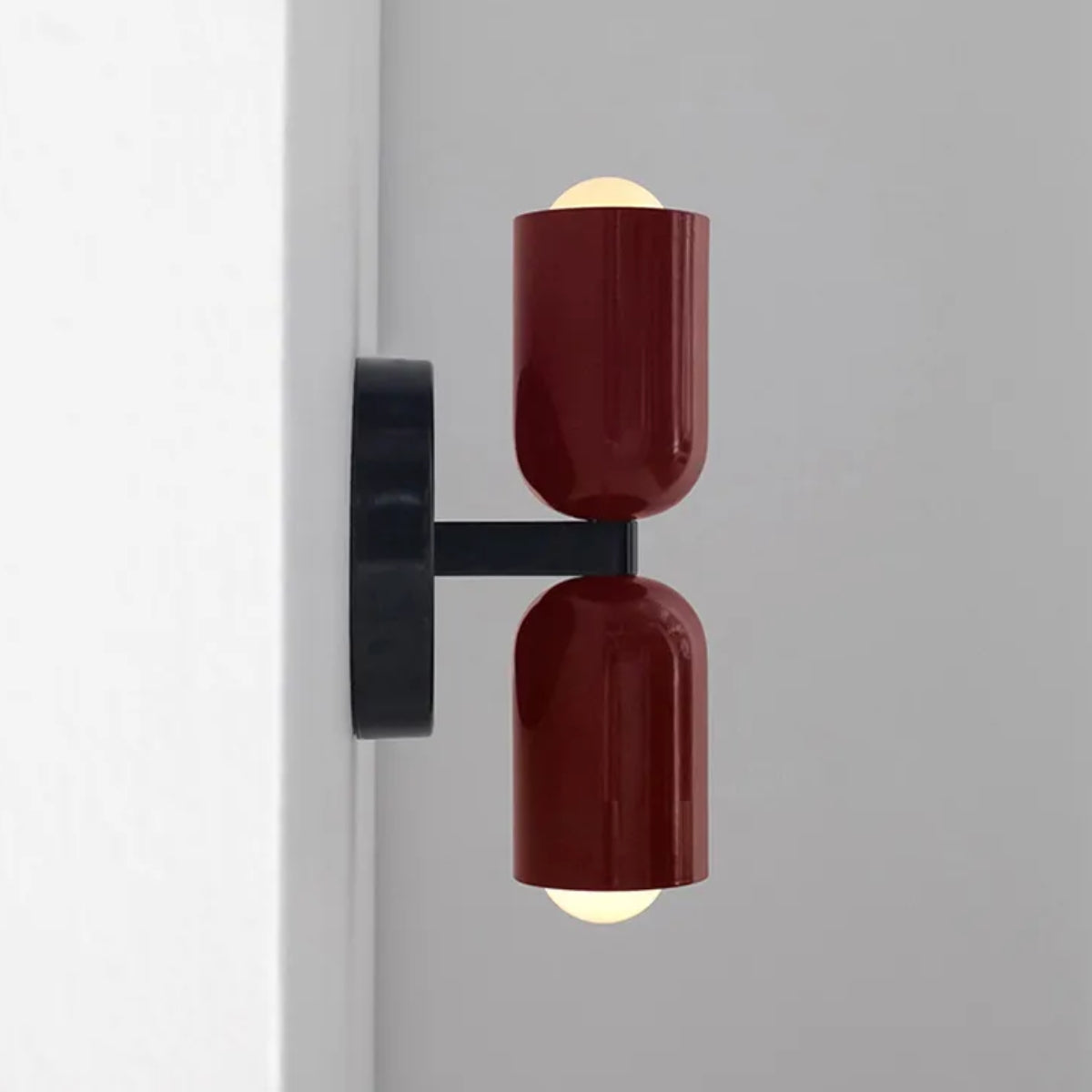 BowLift | Double Head Wall Lamp Black Base