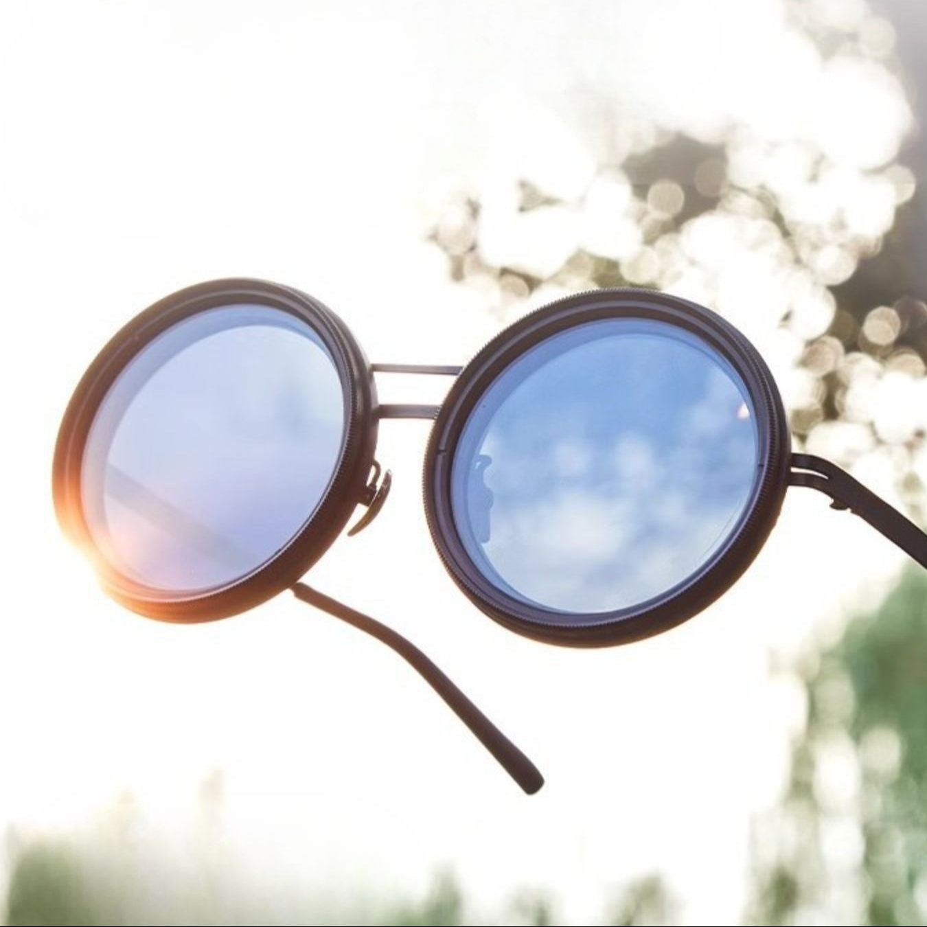 BowLift | Unisex Round Polarised Sunglasses – Adjustable Light Reduction – Premium Metal Frame