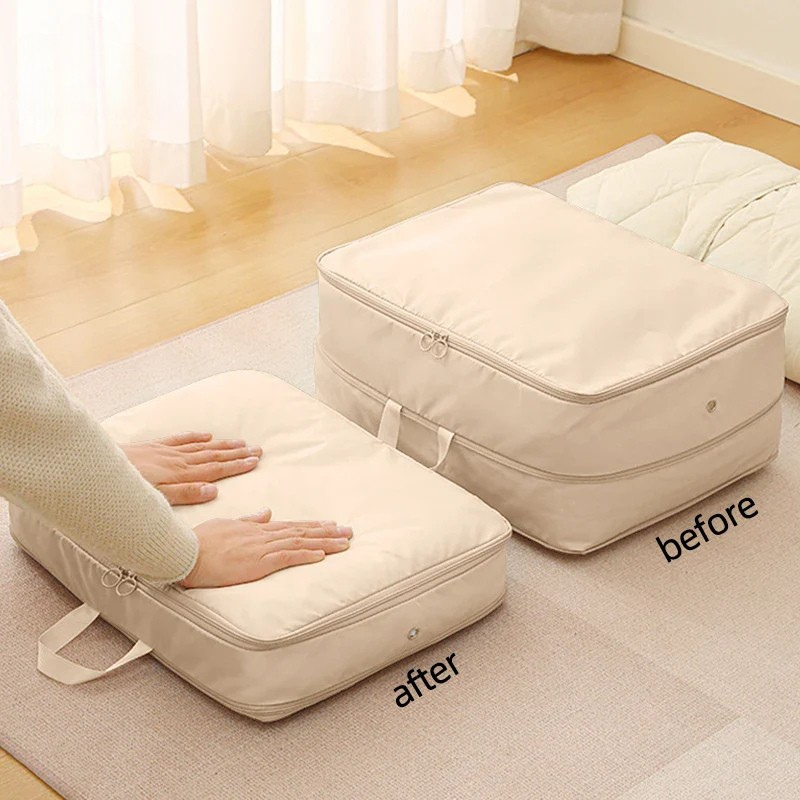 BowLift | COMPACT STORAGE BAG – Compression bag for clothing & blankets with zipper & carrying handle