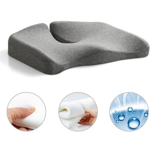 BowLift | ErgoRelief Seat Cushion – Ergonomic Memory Foam Cushion for Back and Tailbone