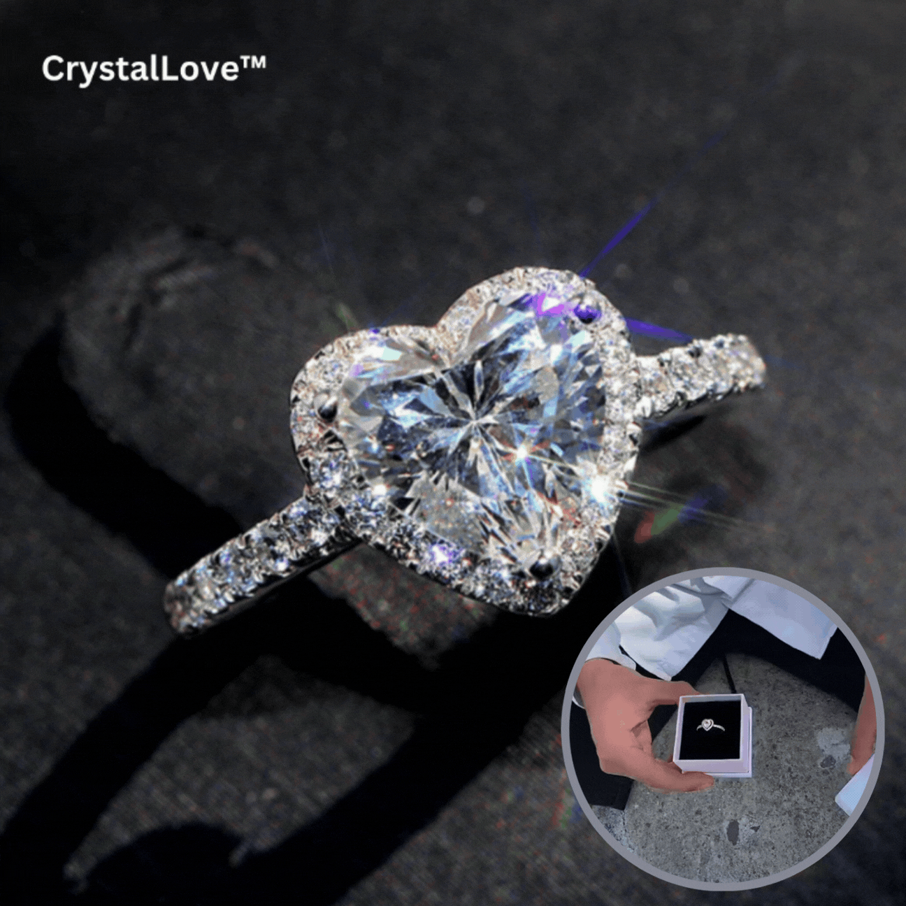 BowLift | CrystalLove™ Brilliant Romance Ring