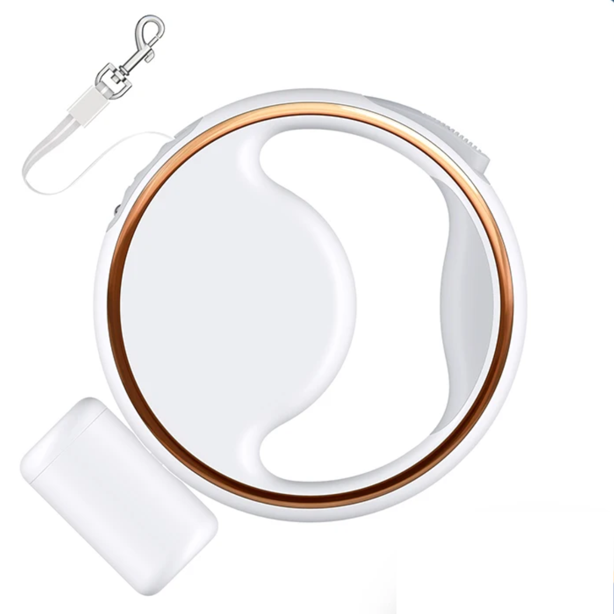 BowLift | AutoLeash Light – Automatic Dog Leash with LED & Poop Bag Holder for Safe Walks