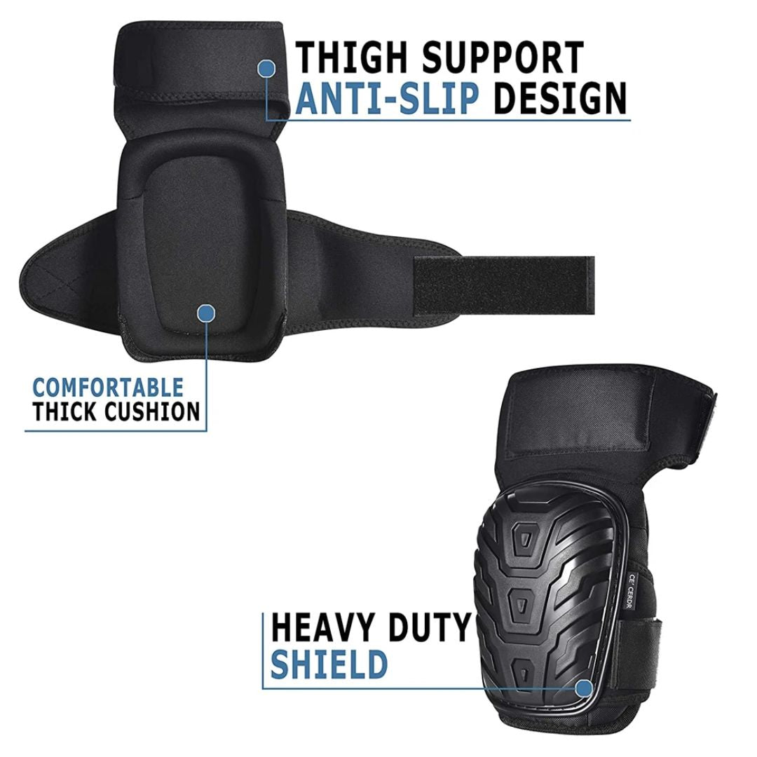 BowLift | Professional Heavy-Duty Work Knee Pads – Adjustable, Impact Resistant & All-Day Comfort