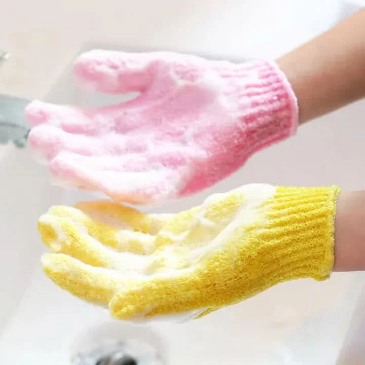 BowLift | Exfoliating Bath Gloves for Shower – 2 Pack