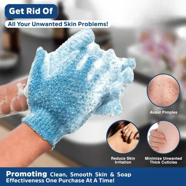 BowLift | Exfoliating Bath Gloves – Set of 2