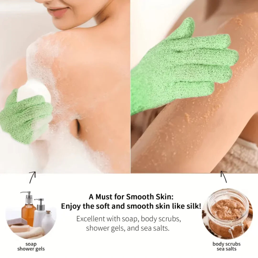BowLift | Exfoliating Bath Gloves – Set of 2