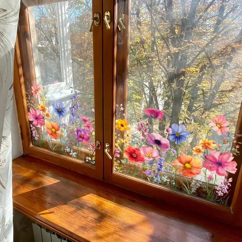 BowLift | Window decoration with double-sided floral print |