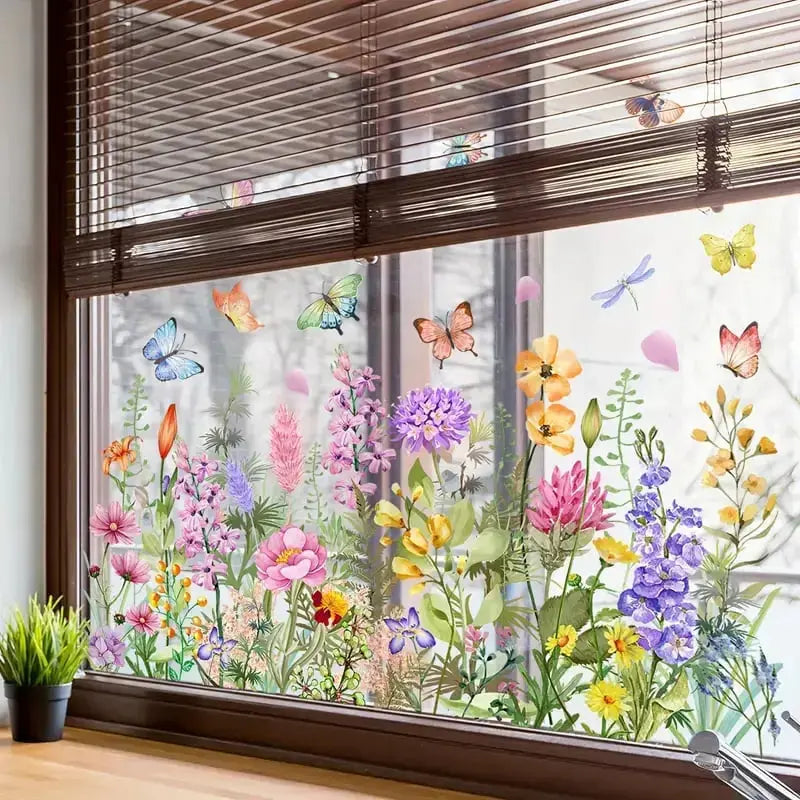 BowLift | Window decoration with double-sided floral print |