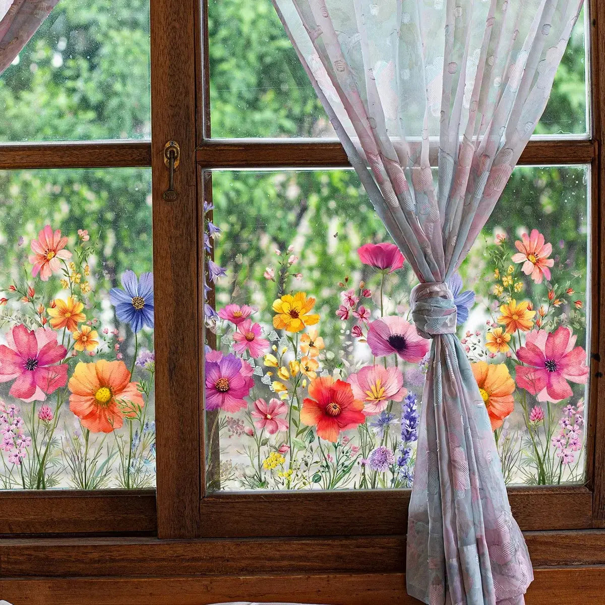 BowLift | Window decoration with double-sided floral print |