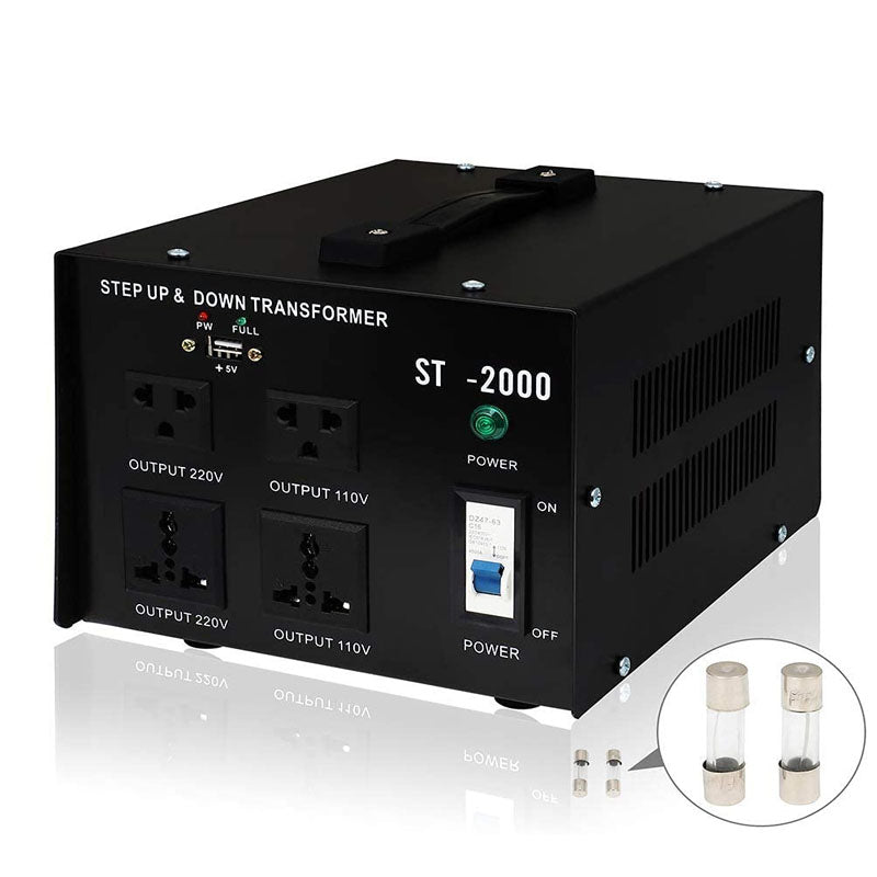 BowLift | Voltage Converter Transformer 2000W Heavy Duty Step Up/Down Transformer Converter(240V to 110V, 110V to 240V)