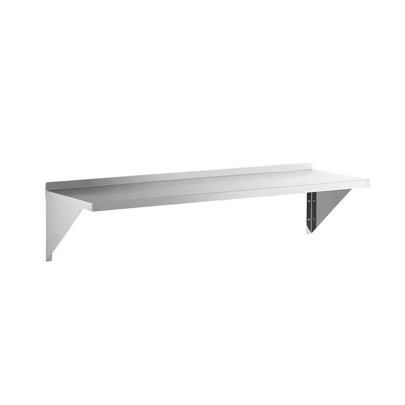 BowLift | Stainless Steel Kitchen Wall Mounted Storage Rack Wall Mounted Shelves With Steel Brackets For Restaurant Kitchen Bar Counters
