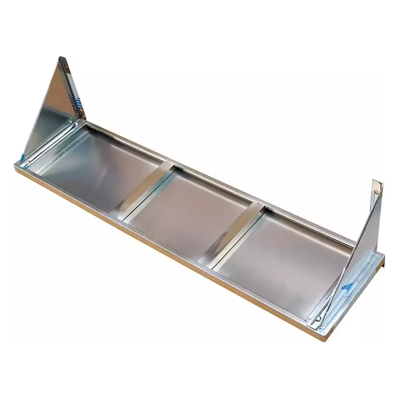 BowLift | Stainless Steel Kitchen Wall Mounted Storage Rack Wall Mounted Shelves With Steel Brackets For Restaurant Kitchen Bar Counters