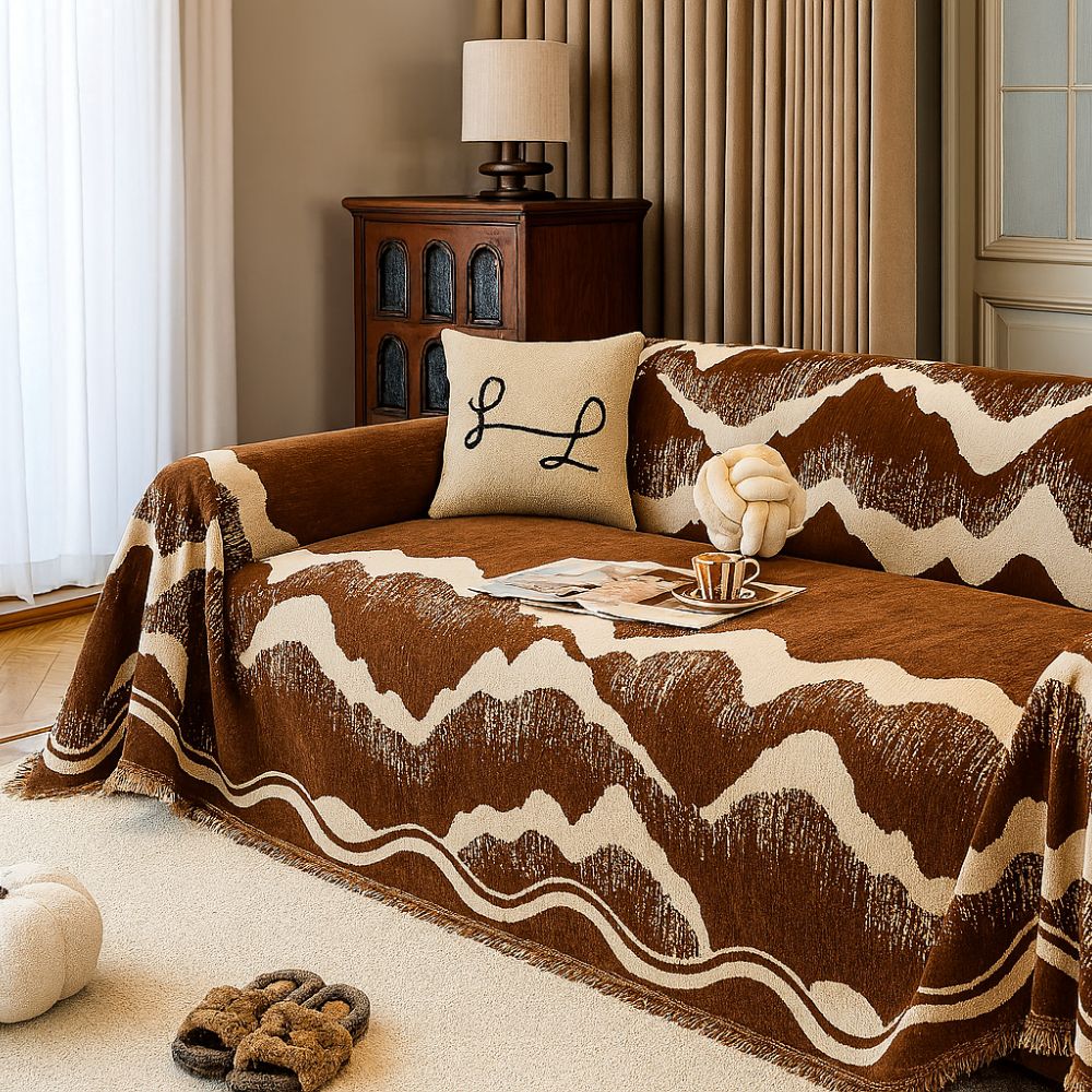 BowLift | Wavescape Chenille Sofa Cover