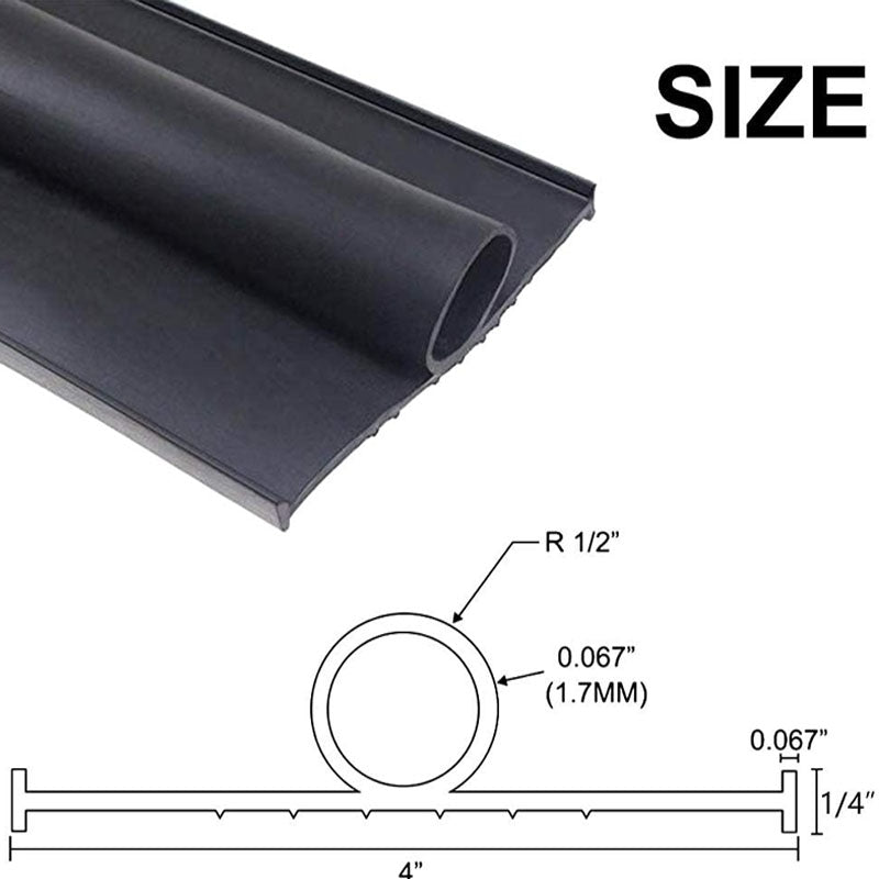 BowLift | Weather Stripping Garage Door Seals Bottom Rubber Heavy-Duty U Shape + O Ring Combination Weather Stripping Sesl Kit