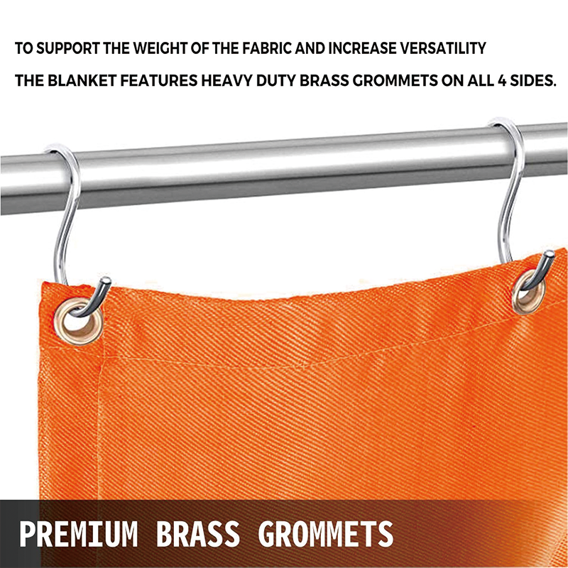 BowLift | Welding Blankets,8 x 10 Ft,Fiberglass Fire Retardant Blanket,Welding Mat Welding Fireproof Thermal Resistant Insulation,Orange