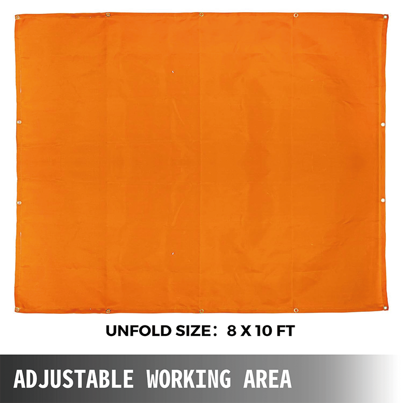 BowLift | Welding Blankets,8 x 10 Ft,Fiberglass Fire Retardant Blanket,Welding Mat Welding Fireproof Thermal Resistant Insulation,Orange