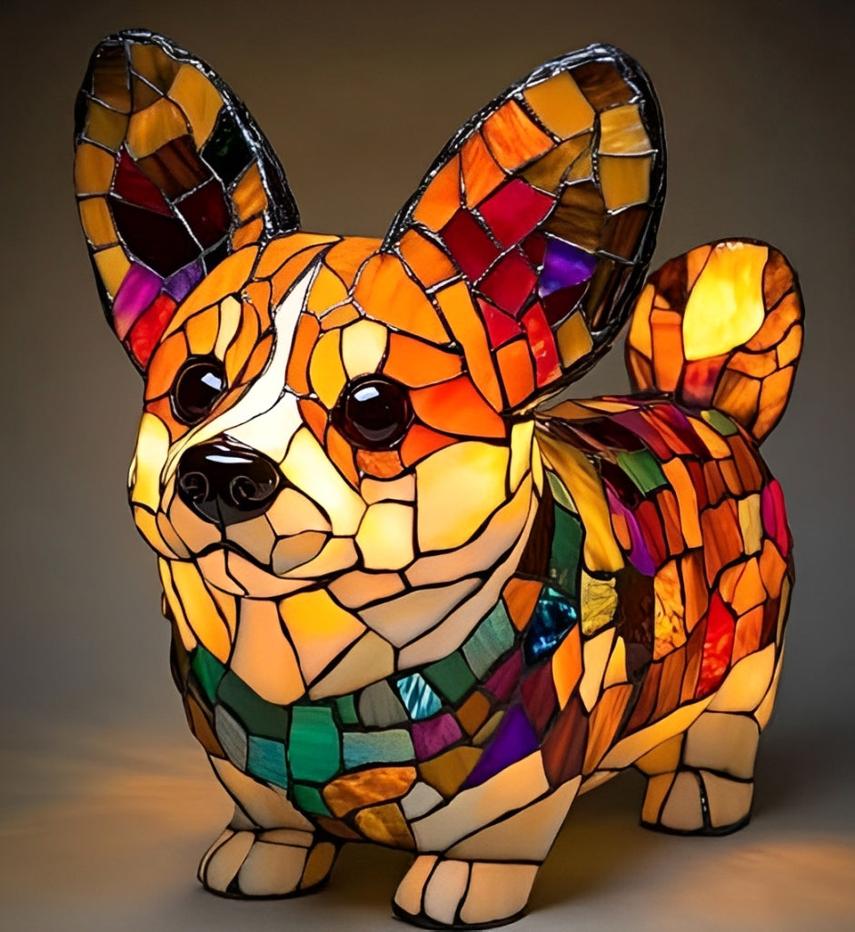 BowLift | GlowPaw Dog Tribute Lamp – Handmade Acrylic Night Light for Dog Lovers (USB Powered)