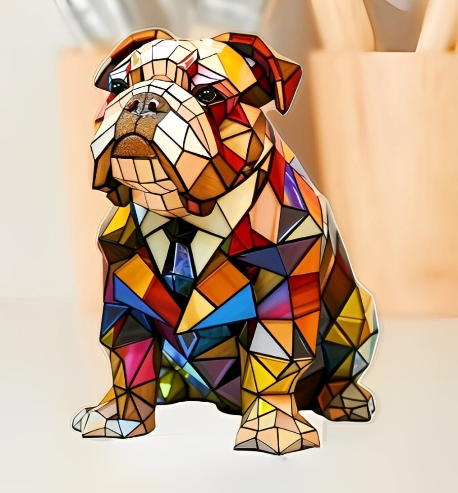 BowLift | GlowPaw Dog Tribute Lamp – Handmade Acrylic Night Light for Dog Lovers (USB Powered)
