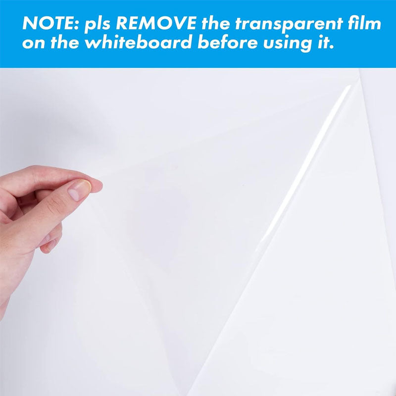 BowLift | Whiteboard Sticker for Wall 23.4" x 78.7" Peel and Stick Dry Erase Contact Paper Adhesive Poster Board with 1 Marker