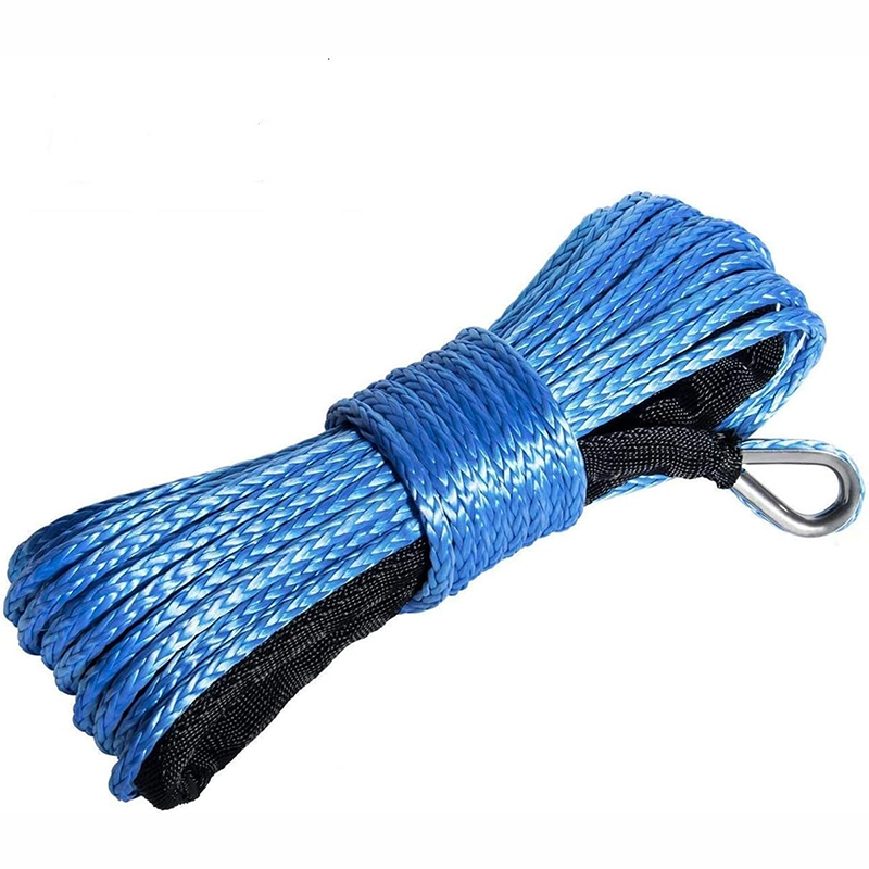 BowLift | Winch Cable12 Strands Synthetic Winch Winch Rope for Truck Boat Offroad Winch Rope Extension 6mm x 15m
