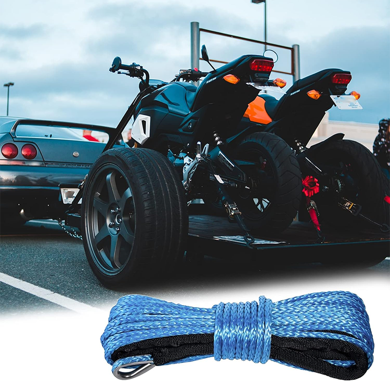 BowLift | Winch Cable12 Strands Synthetic Winch Winch Rope for Truck Boat Offroad Winch Rope Extension 6mm x 15m
