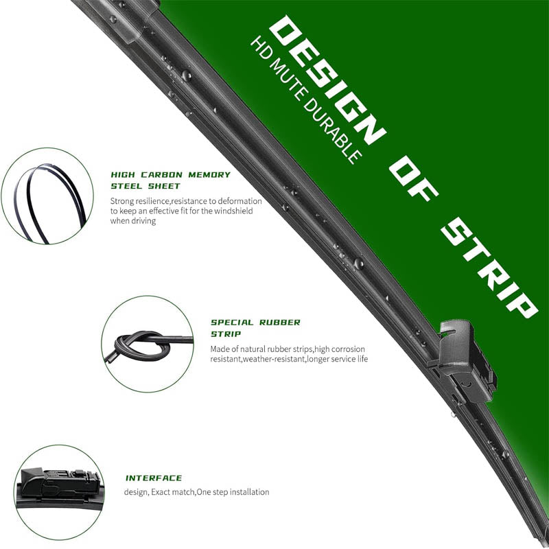 BowLift | Wiper Blade Set of 3 for Subaru Forester 2019-2021 2022 2023 2024 Original Equipment Windshield Window Wiper Blades Set 26"/17"/14"