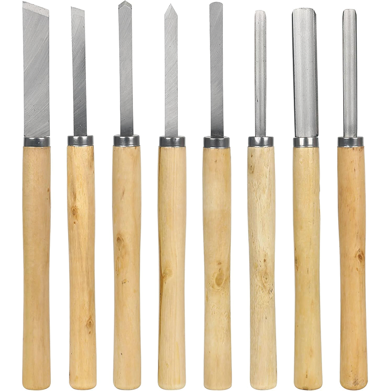 BowLift | Wood Lathe Tools Set, 8Pcs Professional Wood Turning Tools, for Beginners Professionals Hobbyists