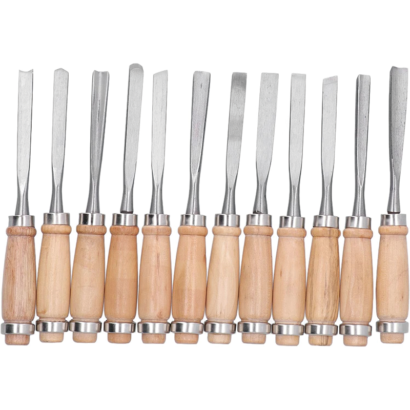 BowLift | 12Pcs Wood Turning Tools, HSS Blade Woodworking Lathe Chisel Set,  for Modeling, Carving, Cutting,Woodworking Carving Gouge Accessories
