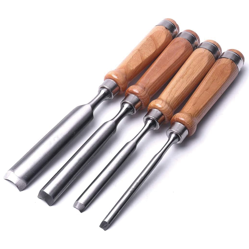 BowLift | Wood Lathe Chisel Set, 4 Pieces Wood Chisel Set, Professional Wood Chisel Tool Carpenter Gouge