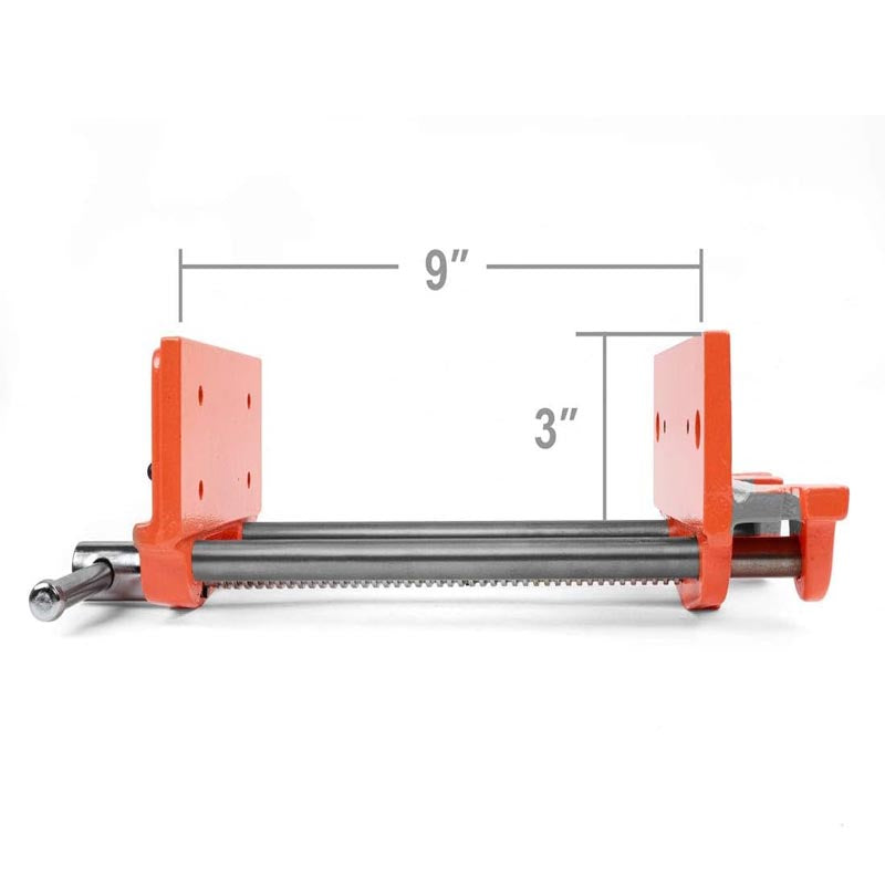 BowLift | Woodworking Vise 9-Inch Woodworking Bench Vise Heavy-duty Cast Iron Vice for Woodworking, Cutting, and Drilling