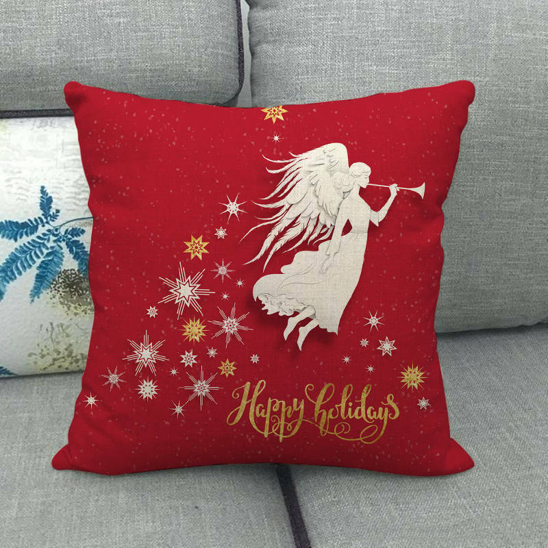 BowLift | Festive 18-Inch Velvet Pillowcase with Hidden Zipper for Christmas Decoration