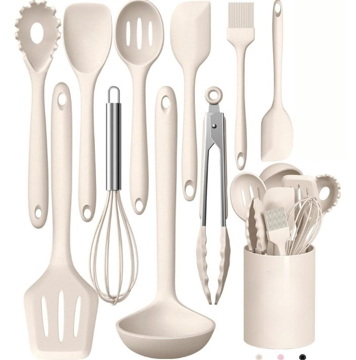 BowLift | Silicone Kitchen Utensil Set – 12 Pieces, Non-stick, Ergonomic, Heat Resistant up to 230°C